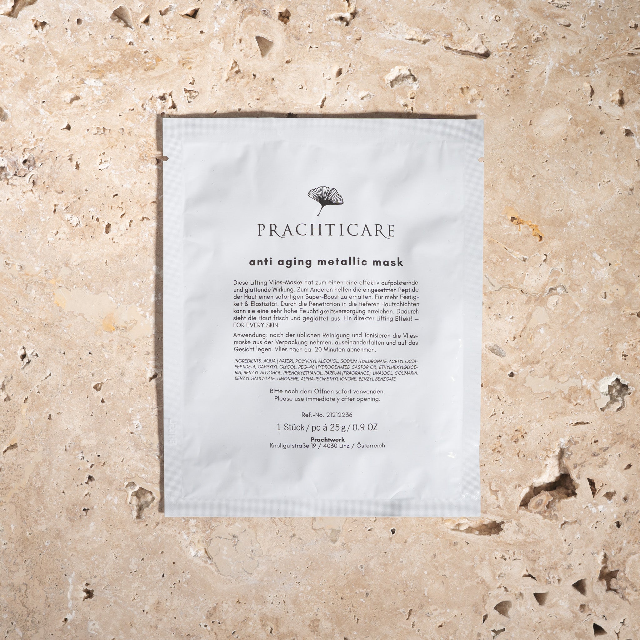 LIFTING METALLIC MASK | Vliesmaske